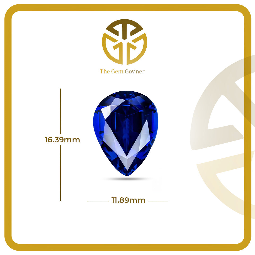 Pear Cut Deep Blue Tanzanite