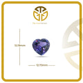 Heart-Shaped Tanzanite Gemstone