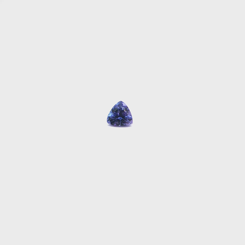 Brilliant Trillion Cut Tanzanite Gemstone