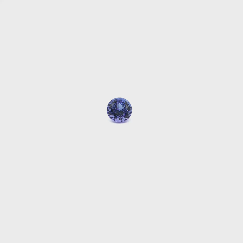 Round Brilliant Cut Tanzanite Gemstone
